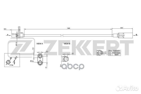 Датчик ABS задн. прав. VW Crafter 30-35 06- 30-50