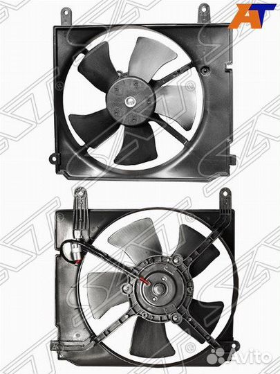 Диффузор радиатора в сборе daewoo/chevrolet lanos