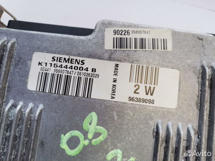 Блок управления двигателем Daewoo Matiz 0.8 M100 M