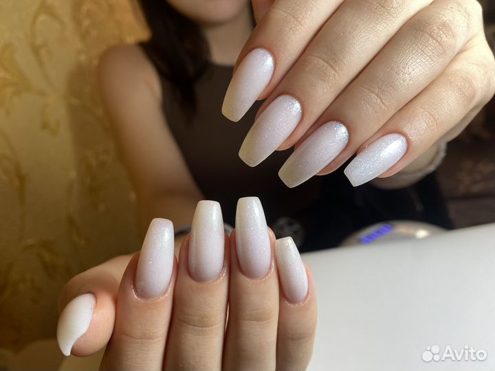 Маникюр на дому наращивание ногтей