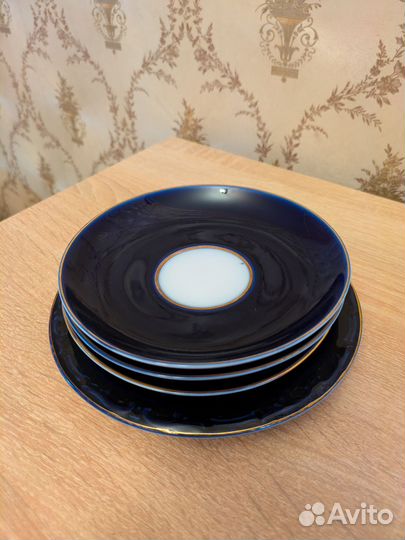 Блюдца кобальт лфз и Дулево
