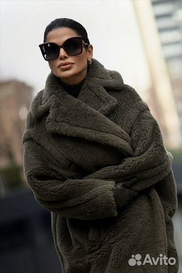 Шуба Max Mara Teddy Bear Grey (Шерсть натуральная)