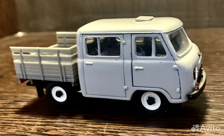 Модель УАЗ 39094 фермер метал без тента серый ussr