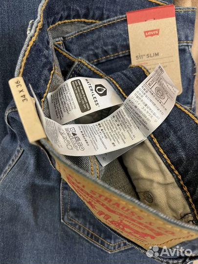 Мужские джинсы Levis 511 slim stretch 34x36