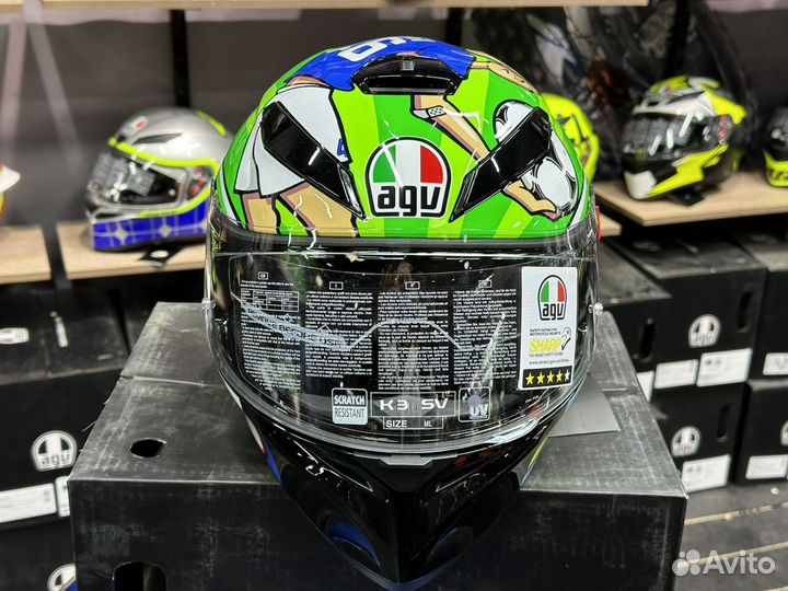 Шлем AGV K-3 SV Rossi mugello 2017