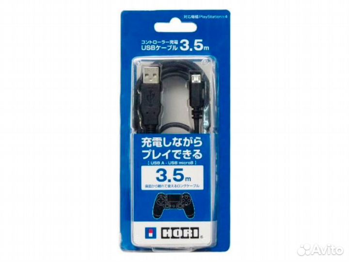 USB-кабель hori для геймпадов PS4 (PS4-006) (3,5m)