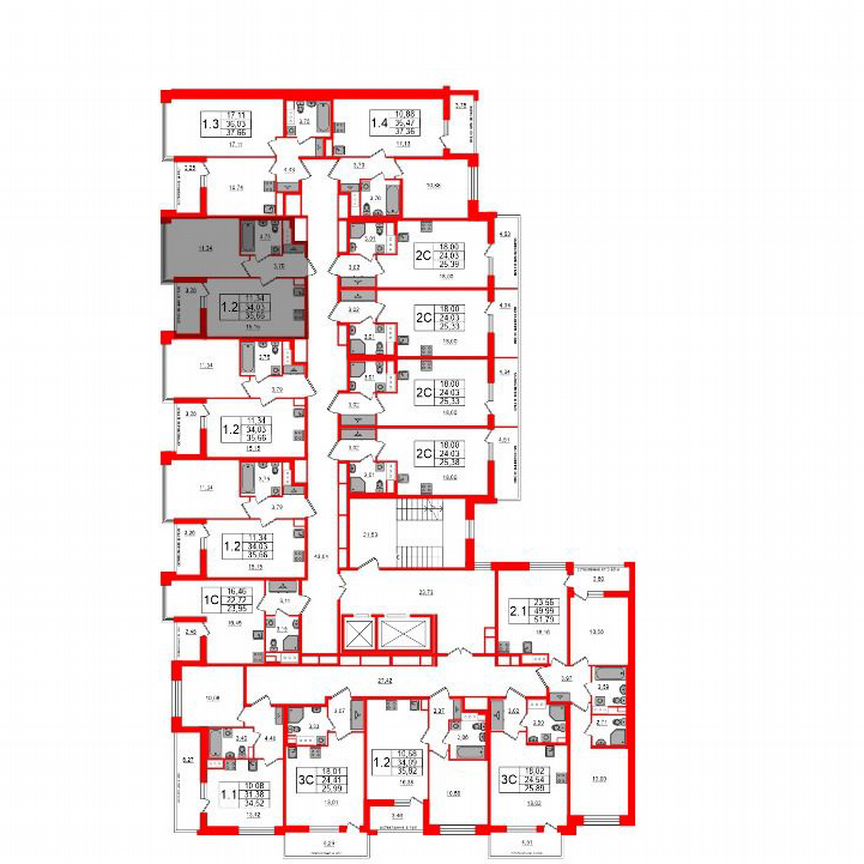 Квартира-студия, 24,4 м², 3/12 эт.