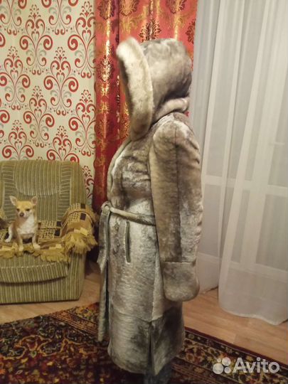 Мутоновая шуба размер 48