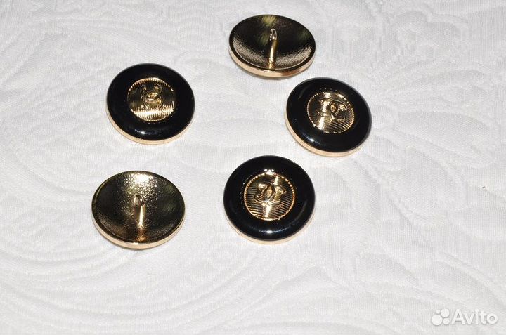 Пуговицы металлические с логотипом Chanel 23 мм