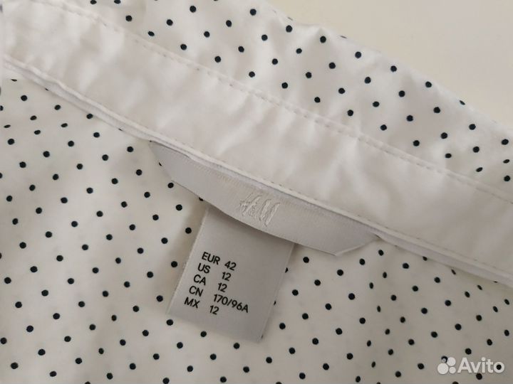 Рубашка белая женская H&M р.46/48
