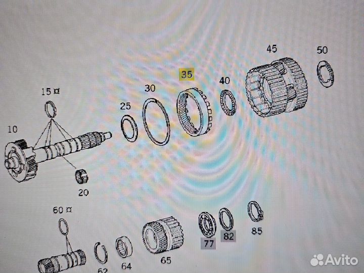 Шестерня планетарного редуктора мерседес
