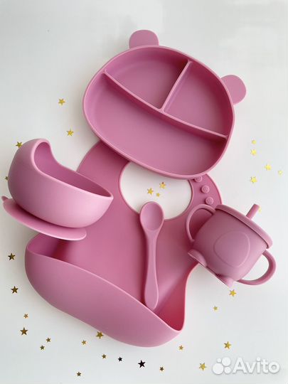 Детская посуда для кормления силиконовая