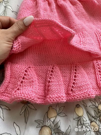 Вязаное платье