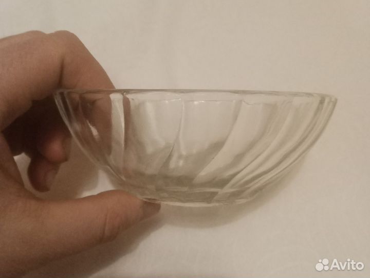 Конфетница СССР стекло 12,5*4,5 см