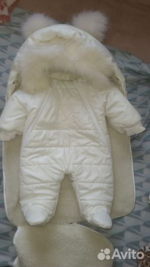 Зимний комбинезон для девочки новорожденной