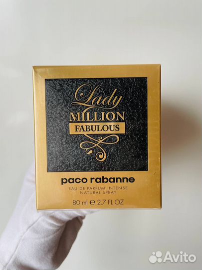 Paco rabanne lady million fabulous 80 мл женские