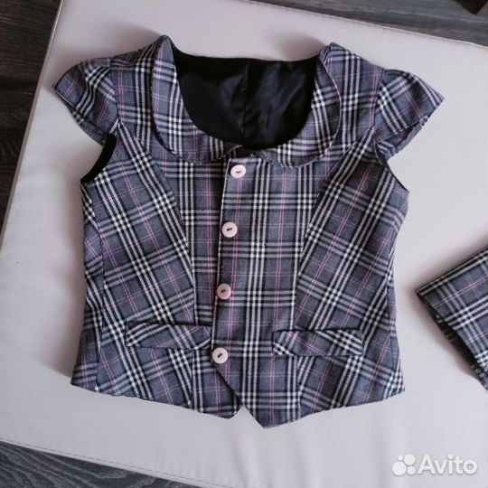 Школьная форма для девочки серая 122 128