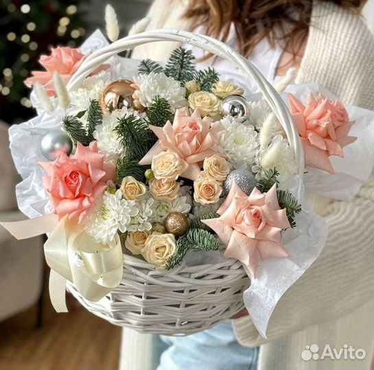 Цветы на новый год из нобилиса