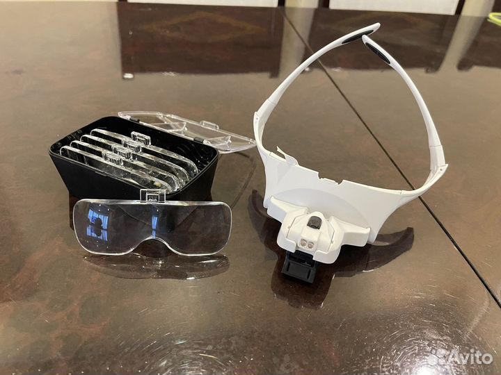 Очки лупа с подсветкой