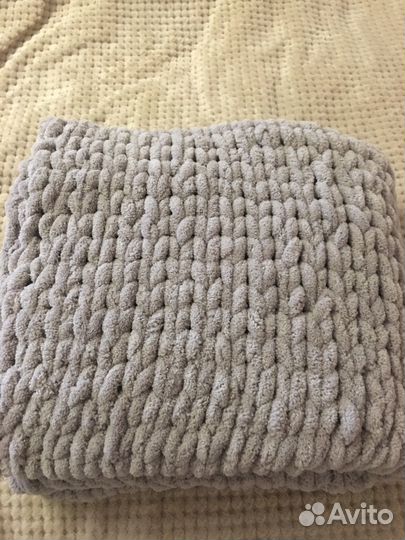 Плюшевый детский плед ручной работы