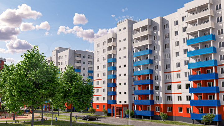 2-к. квартира, 47,6 м², 1/9 эт.