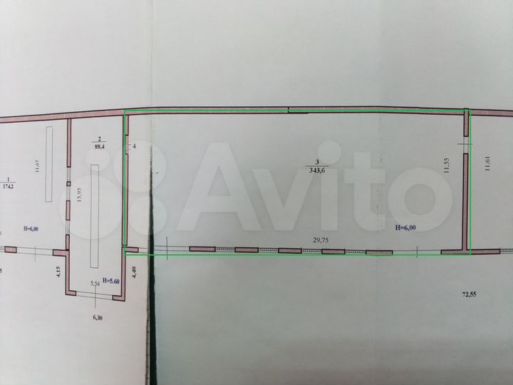 Производство и склад, 343.6 м²