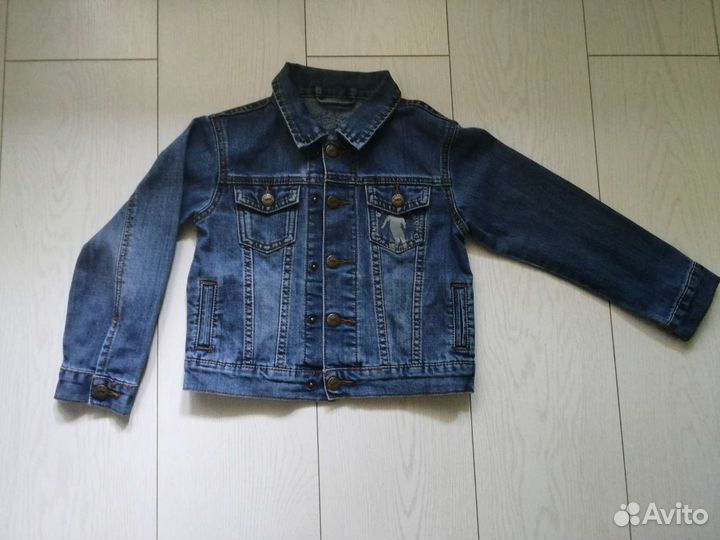 Джинсовая куртка для мальчика 110 116