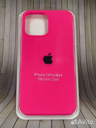 Чехол накладка для iPhone 13 Pro Max Ярко-розовый
