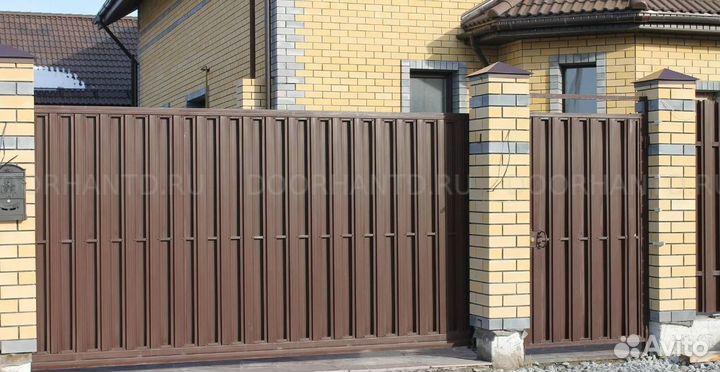 Откатные ворота металлические