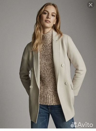 Massimo dutti пальто шерсть