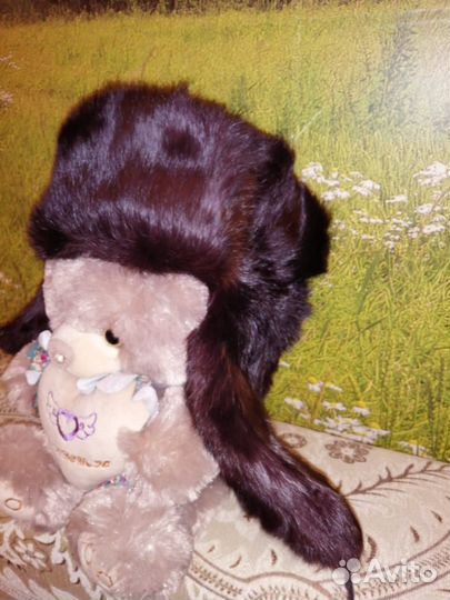 Шапка ушанка мужская кроличья р. 59-60