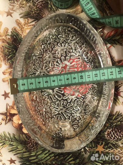 Ваза конфетница пепельница хрустальная СССР