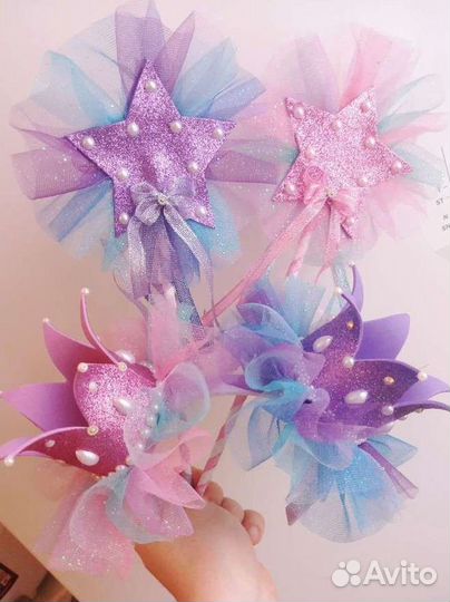 Корона и волшебная палочка. Корона снежинка