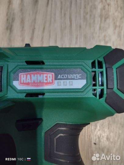 Дрель шуруповерт тушка hammer 12V