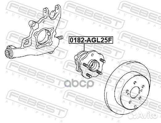 Ступица в сборе передняя lexus RX450H 09/15