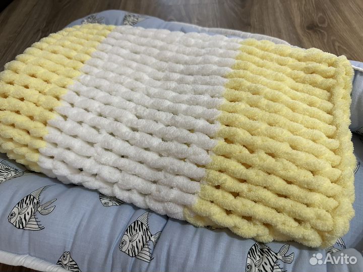 Кокон, гнездышко для малышей, плед из AlizePuffy