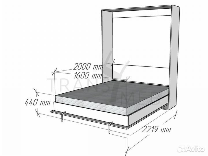 Кровать-трансформер под заказ. Доставка из Казани