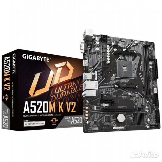 Материнская плата Gigabyte A520M K V2 (AM4) Новая