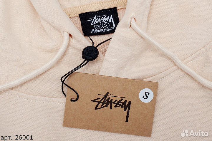 Худи Stussy blue dice бежевое