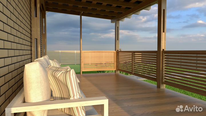 Веранда к дому 3х6