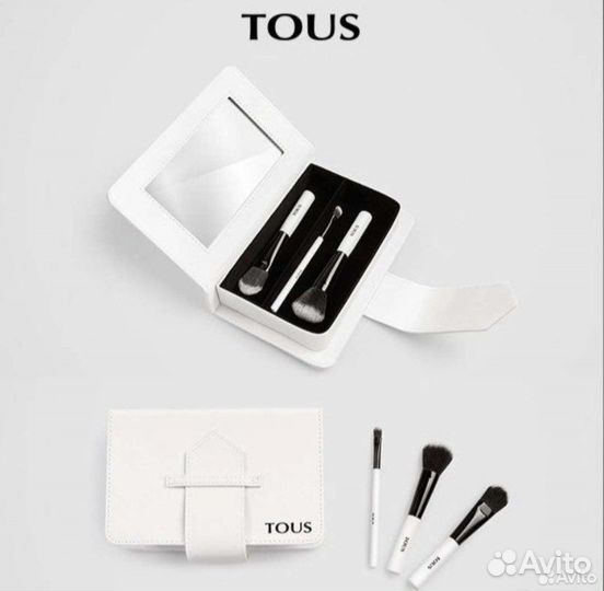 Tous косметичка с кистями для макияжа
