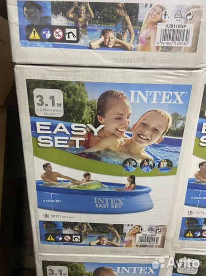 Надувной бассейн intex