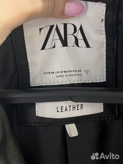 Куртка кожаная женская косуха zara