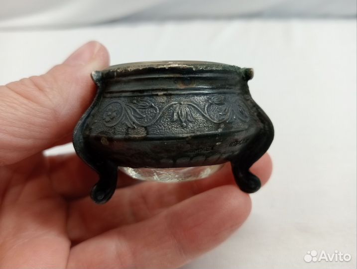 Солонка юммет мельхиор. СССР