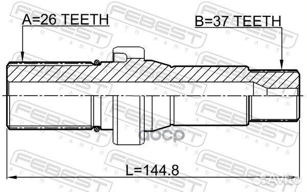 2312-transt5RH привод правый VW T5 1.9TDI 03 FE