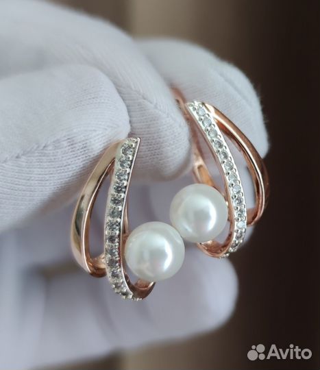 Серьги с кольцом
