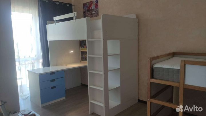 Кровать чердак икеа Смостад