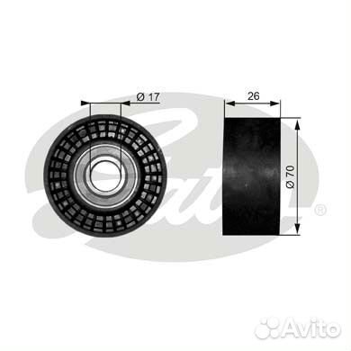 Ролик направляющий приводного ремня 26*70 натяжной