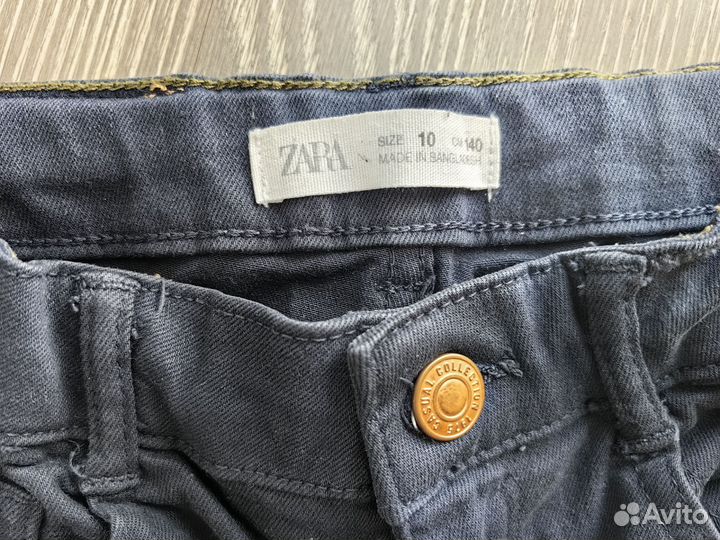 Детские джинсы брюки Zara 140 синие