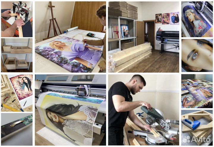 Портрет на холсте по фото с доставкой